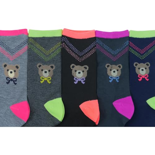 Image of ToBeInStyle Women's Pack of 6 or 12 Fashion Printed Crew Socks