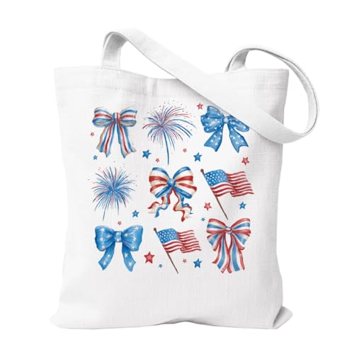 Bolsa Tote USA Patriótica para Mujer 13.7 x 15.7 pulgadas miniatura 1