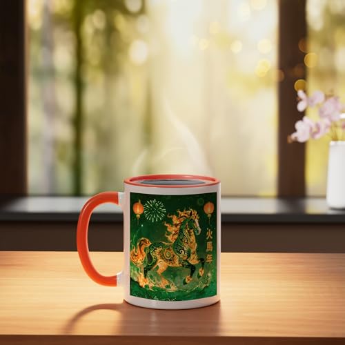 Taza cerámica Año del Caballo de Fuego 2026 11 oz miniatura 3