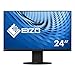 EIZO FlexScan EV2460-BK 60,5 cm (23,8 Zoll) Ultra-Slim Monitor (DVI-D, HDMI, D-Sub, USB 3.1 Hub, DisplayPort, 5 ms Reaktionszeit, Auflösung 1920 x 1080) schwarz