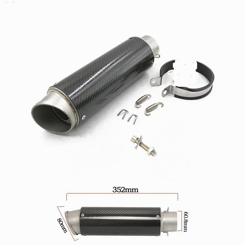 Tubo Silenciador de Escape Motos Universal 60 mm