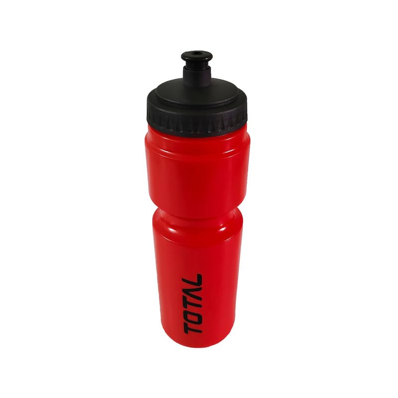 Image of TOTAL Sipper Bottle for Gym, Running, Cycling | BPA-Free Sports Water Bottle with Push /Pull Leakproof Cap | Lightweight, Durable & Reusable Bottle for Outdoor Fitness Use | Red 800 ML
