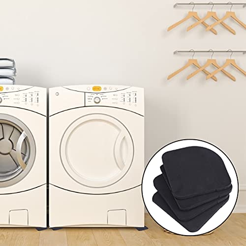 Premium Schwingungsdämpfer Antirutsch Pads,4 Stück Universal Vibrationsdämpfer mit Gummiunterlage und Waschmaschine Antivibrationsmatte,Anti Vibration Füße Dämpfer,für Waschmaschinen und Trockner