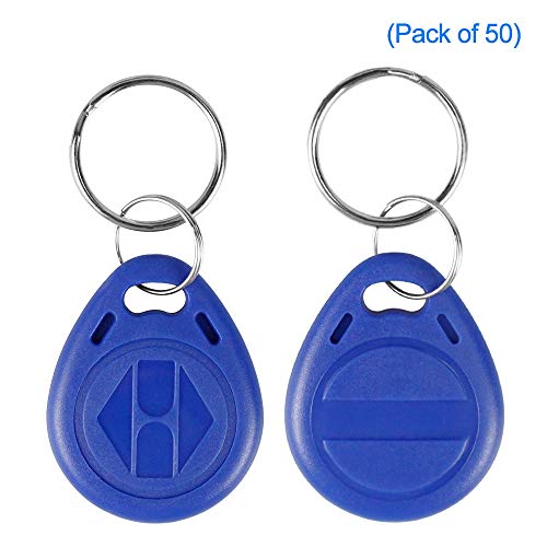 Badge d'accès perdu ? Porte-clés RFID 125 kHz T5577 bleu programmable LIBO pour double