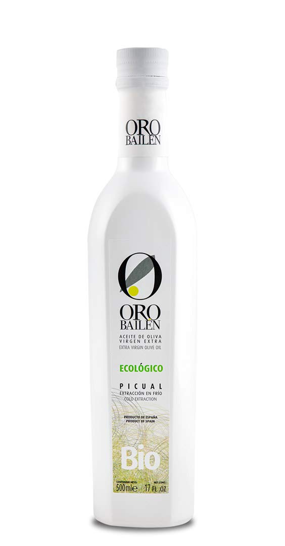 ORO BAILEN | Extra Virgin Olive Oil Picual | Organic Oil | Bottle 16.9 Fl Oz