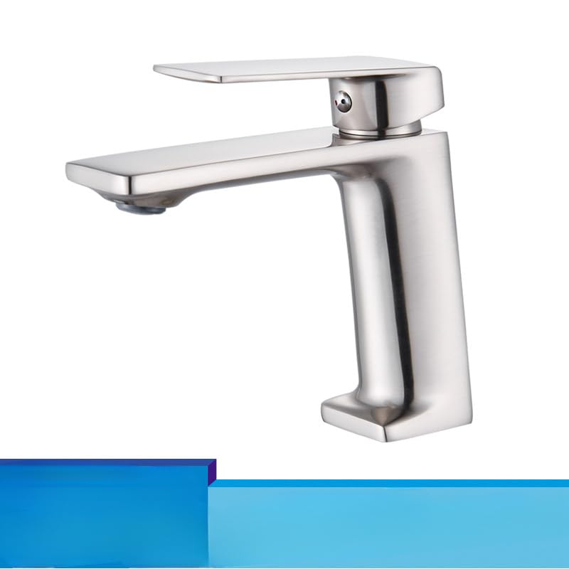 Robinet mitigeur anti-trace et anti-fuite pour lavabo de salle de bain