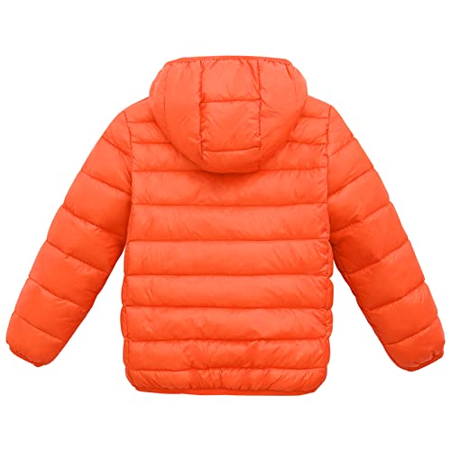 Image of Happy Cherry Kids Lightweight Puffer Jacket Packable Bubble Coat Down Cotton Coats Zip Up Hooded Outwear