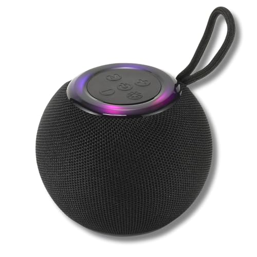 Image of Portable Bluetooth Speaker, HD Sound, Beat Synced RGB Lights, upto10Hrs Playtime, Multi-Playback Modes-BT5.3 /TF Card /Aux-in, IPX4 Water Resistant Speaker & Type-C Charging.