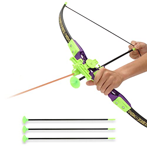 Xwin 28CM Kids Bow and Arrow Set - Archery Toy with Infrared Laser Sight, Quiver, Target Board and 10 Suction Cup Arrows - Safe Indoor and Outdoor Archery Game for Boys and Girls Ages 3+ Years - Image 4