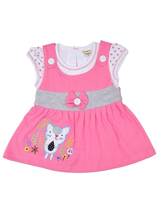 Image of NammaBaby Baby Girl's A-Line Mini Frock Dress (Pack of 1)