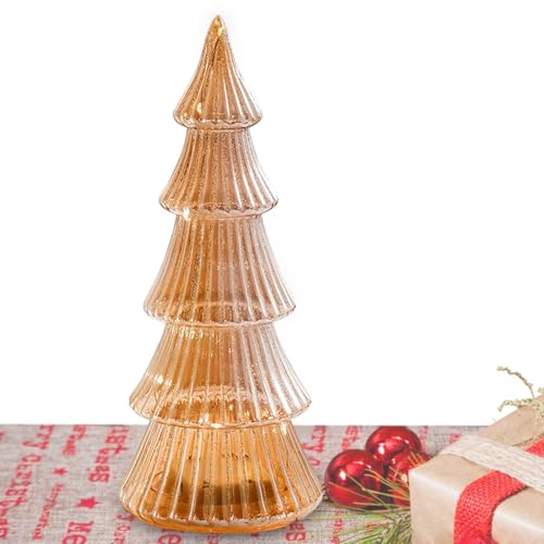 Luces de árboles de Navidad de mesa con brillo suave para lámpara de noche 7