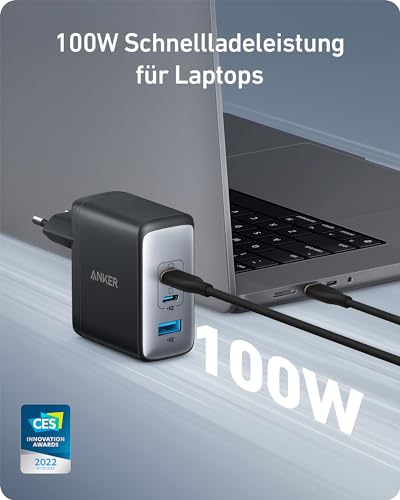 Anker 100W USB C Ladegerät, 736 Netzteil (Nano II), 3-Port Schnellladegerät, Für MacBook Pro/Air, Pixelbook, ThinkPad, iPad Pro, Galaxy S24, iPhone 17/16/15 Series – Bild 3