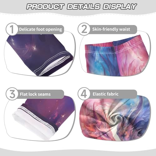 Toddler Girls Leggings Printed Yoga Pants Leggings Two Dragon for Kids3