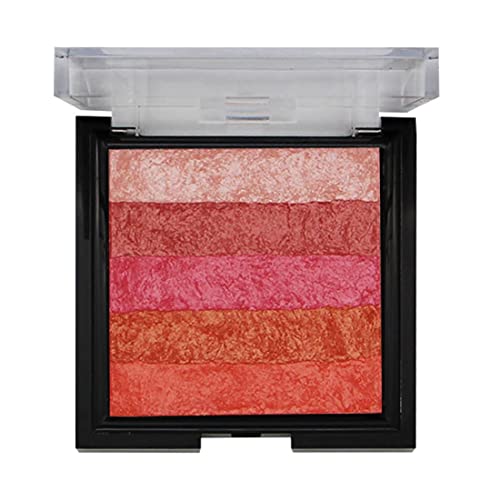 Image of FASHION COLOUR Shimmer Brick and Blusher 2 in 1 | Easy-To-Blend Formula | Weightless | Waterproof | Available in Gorgeous Shades | Multi-Use | Multicolour | 8g | Shade 05