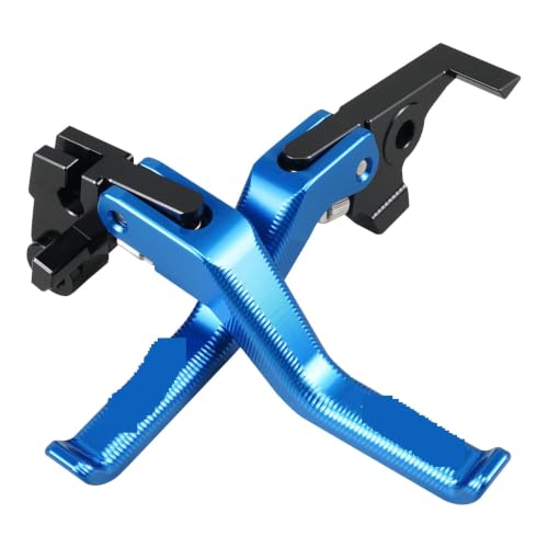 Levier d'embrayage court bleu pour Tenere 700 et MT07 optimisant la prise en main enduro
