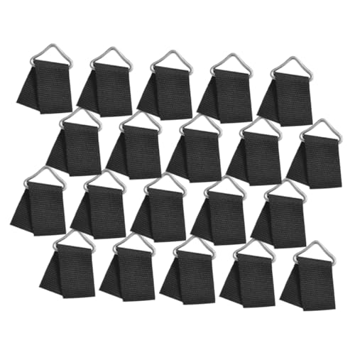 HEMOTON 50 Sets Trampoline Replacement Parts Durable Triangle Rings for Secure Stable Trampoline Setup Easy to Install Wear Resistant Buckles