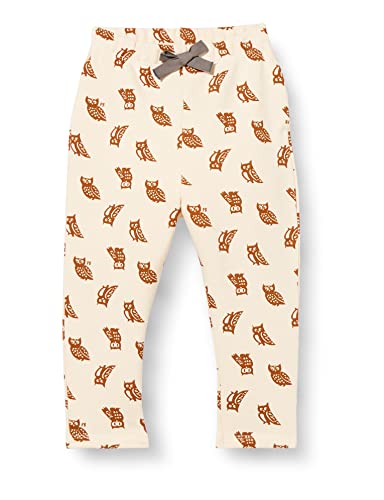 Petit Bateau Baby Jungen Hose, Weiss Avalanche / Braun Ecureuil, 24 Monate