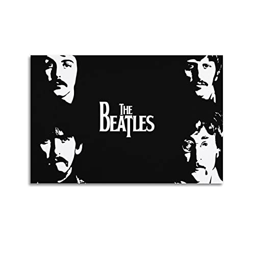 SHUPSY Poster décoratif sur toile The Beatles Banks – 30 x 45 cm - Les Beatles, Paul McCartney, John Lennon, RIngo Starr, George Harrison SHUPSY Poster décoratif sur toile The Beatles Banks - 30 x 45 cm