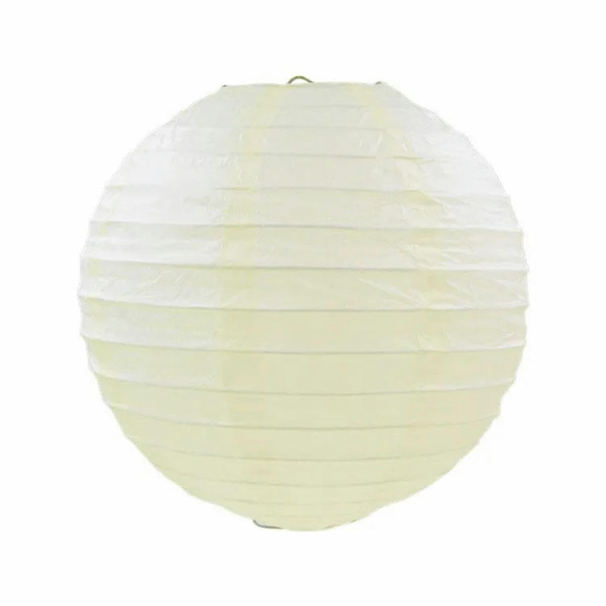 Round Paper Lanterns, Round Hanging Paper Lanterns Multicolor 10-40cm(Beige,40cm(16inch))