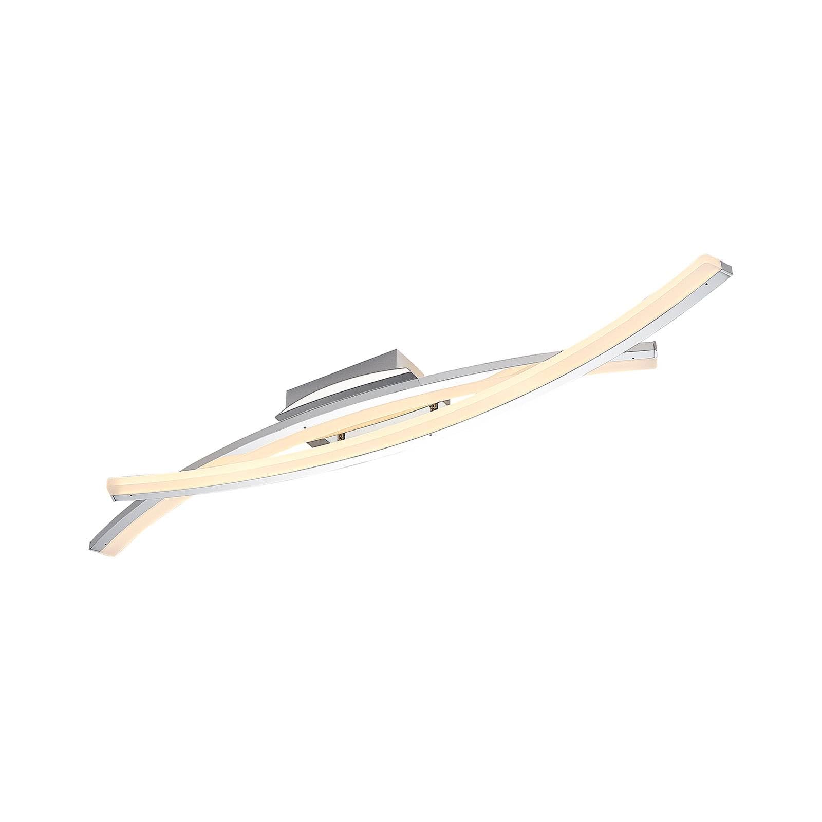 Lindby Elarit Led Ceiling Light, Chrome-Plated