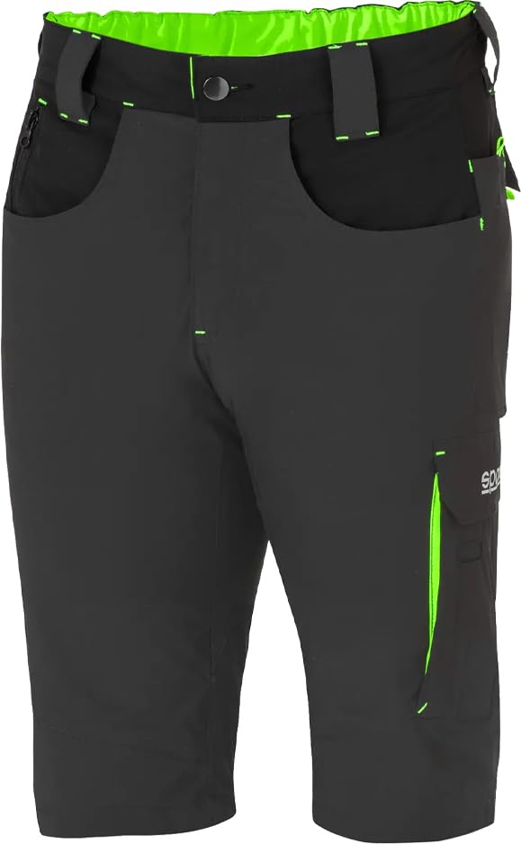 Sparco 02428GSGF Bermuda Pantaloncini Tecnici Leggeri Laredo Grigio/Verde