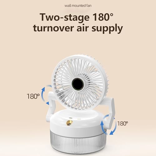Ventilateur de miction rechargeable avec éclairage pour tente