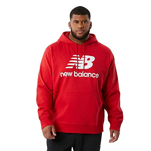 Buy New Balance Men's NB Essentials Stacked Logo Pullover Hoodie, Team Red  Inline, 4X-Large at Amazon.in