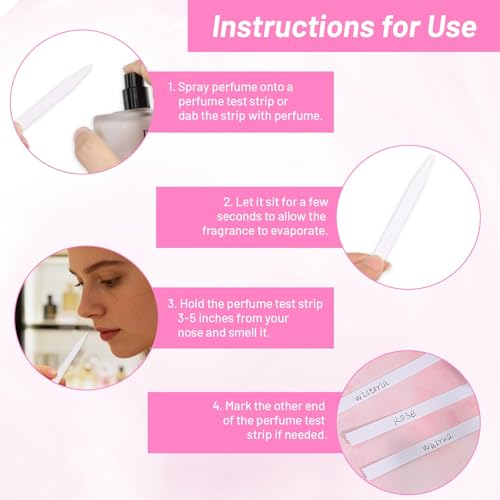 Parfüm Teststreifen, 600 Stück Duft Tester Papier Einweg Parfüm Teststreifen Aromatherapie Dufttester Papier, Parfüm Tester Streifen Test Ätherisches Öle Parfüm für Testen von Duftstoffen