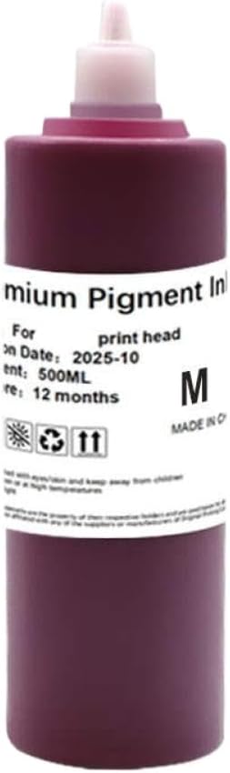 500ml Pigment Ink Refill Compatible with TA-20 TA-30 TM-240 TM-340 TM-200 TM-205 TM-300 TM-305 TM250 TM255 TM350 TM355 PFI-030 PFI-031 PFI-120 PFI-121(500ml pimgnet-Y)