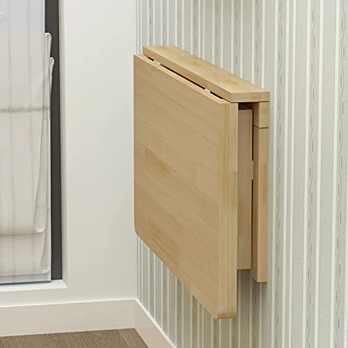 Table pliante murale en bois pour optimiser l'espace de votre bureau à la maison