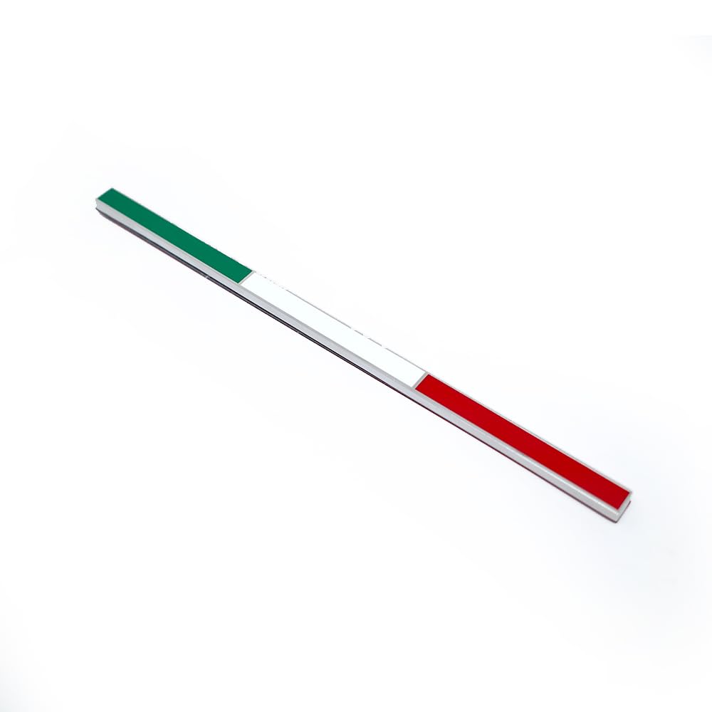 Italien/Frankreich Flaggen-Emblem Aufkleber passend für Ferrari 360 430 458 488 599 F8 F12 812 California – Auto-Zubehör Heck-/Kotflügel-Dekor