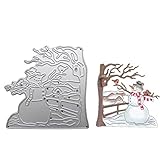 ❆Ausgezeichnet und umwerfend: Mit dieser Metallprägeschablone für Weihnachtsschneemänner können Sie ein wunderschönes Sammelalbum erstellen, das sich perfekt zum präzisen Zuschneiden von Fotos eignet. Sie eignen sich auch ideal zum Erstellen von Vorlagen oder zum Überlagern von 3D-Effekten.