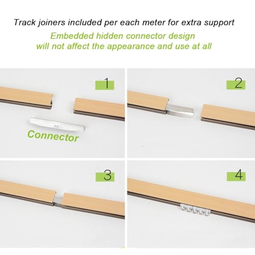 Rail de séparation de pièce 6m double tringle à rideau robuste