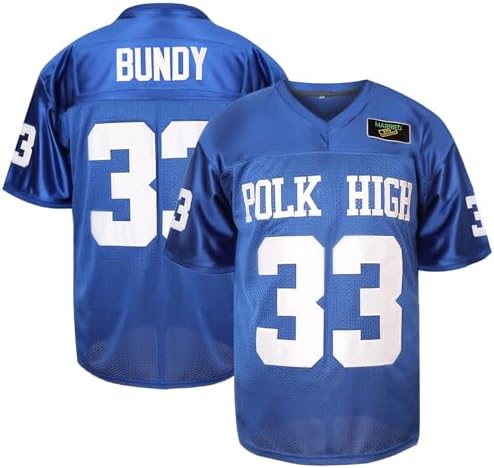 33 AL Bundy Jersey,Polk High Football Jerseys,Blue