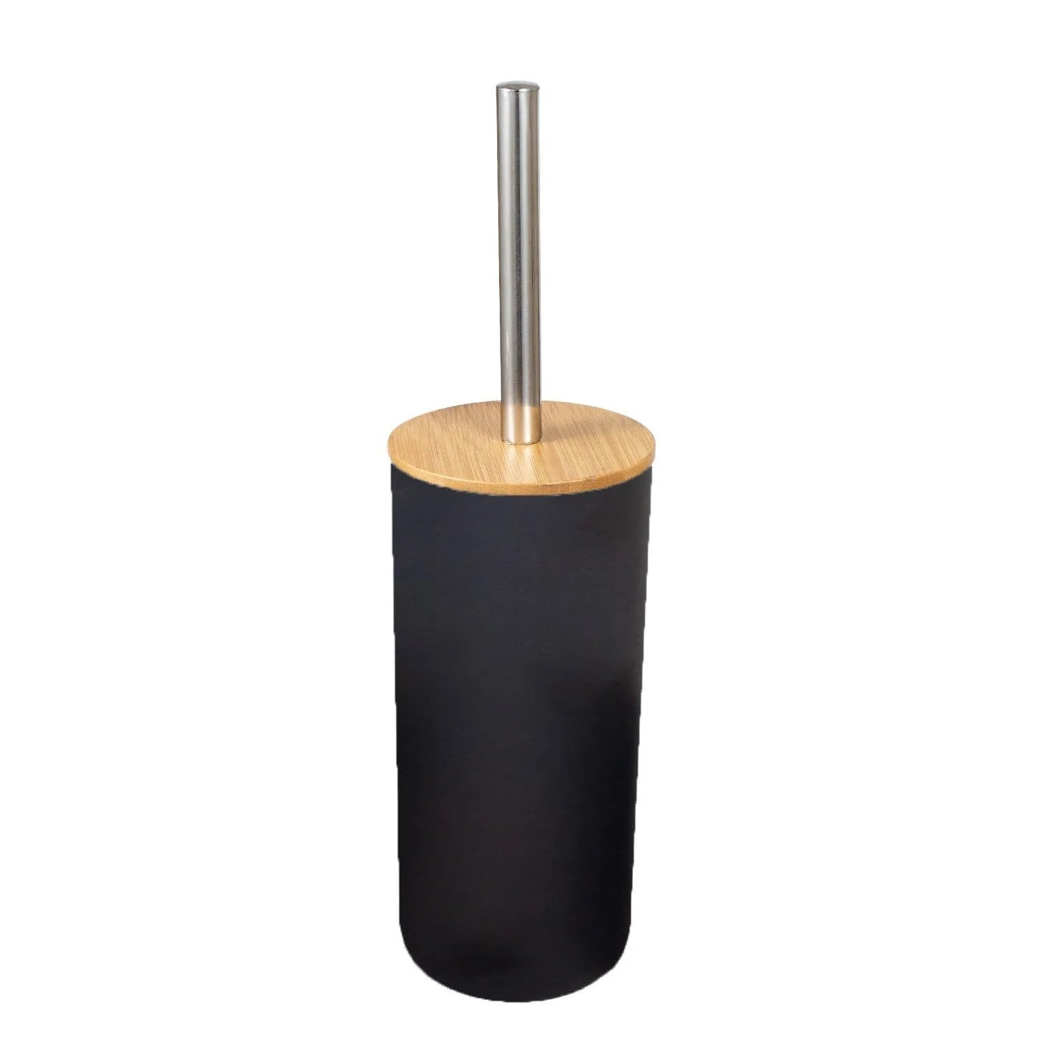 Accesorios De BañO Dispensador de loción y jabón, Set Accesorios baño, jabonera Madera Resina, Soporte for Cepillo Dientes, Vaso, Bomba, Botella, Taza, Blanco o Negro, 1 ud(Toilet Brush)