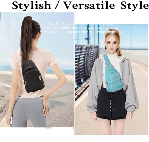 Image of Small Sling Bag for Women Crossbody Sling Backpack Casual Daypack Backpack Cross Body for Travel Outdoor Hiking