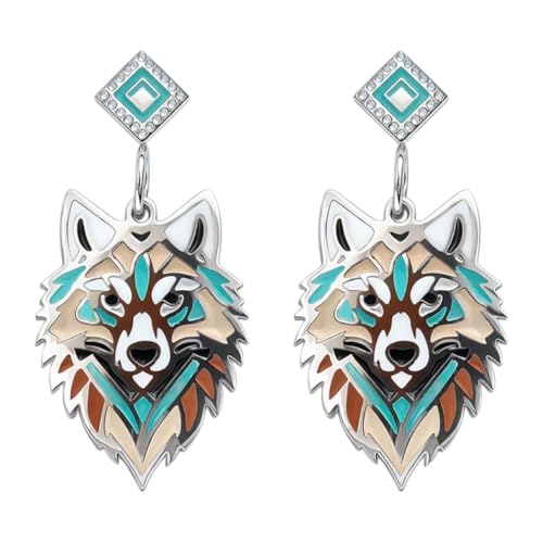 Wolf Earrings – Native American Animal Jewelry