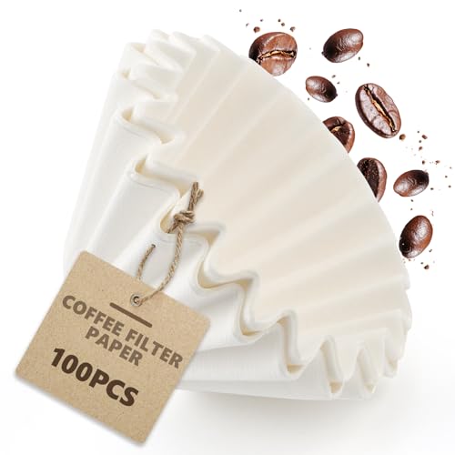 【Materiale di alta qualità】 La carta filtro per cestini di carta per caffè è realizzata in pasta di carta naturale, sicura e igienica, non contiene sostanze fluorescenti, consistenza fine e uniforme, l'uso di filtri per caffè non sbiancati garantisce il gusto naturale e puro del caffè, per assicurarvi un'esperienza di caffè sana e sicura.