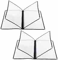 CIYODO Menübuchhalter A4 - 4 Seiten Klarsichthülle Für Restaurant, Café & Bar Speisekarten