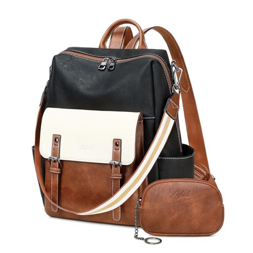 Image of AGLOD Backpack Purse for Women PU Leather Back Packs Designer Ladies Shoulder Bag Fashion Faux Work Travel Handbags