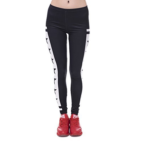 Printed Leggings Footless Tights Pants 