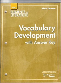 Paperback Elements of Literature: Vocabulary Development First Course Book
