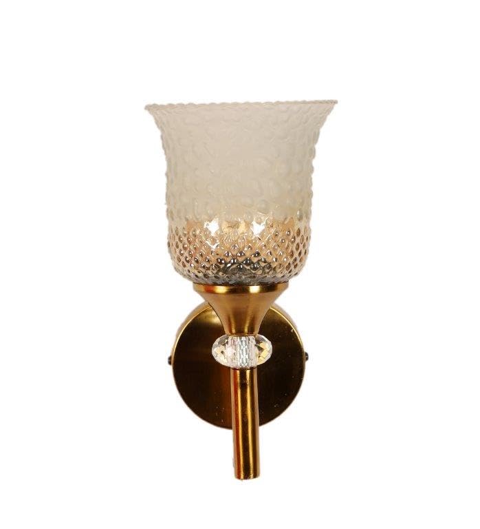 Image of ELIANTE by Jainsons Lights | Foudre Gold Iron Wall Light | Gold Iron Wall Light | for Living Room, Bedroom, Hallway | E27 Holder | 3 Year Warranty