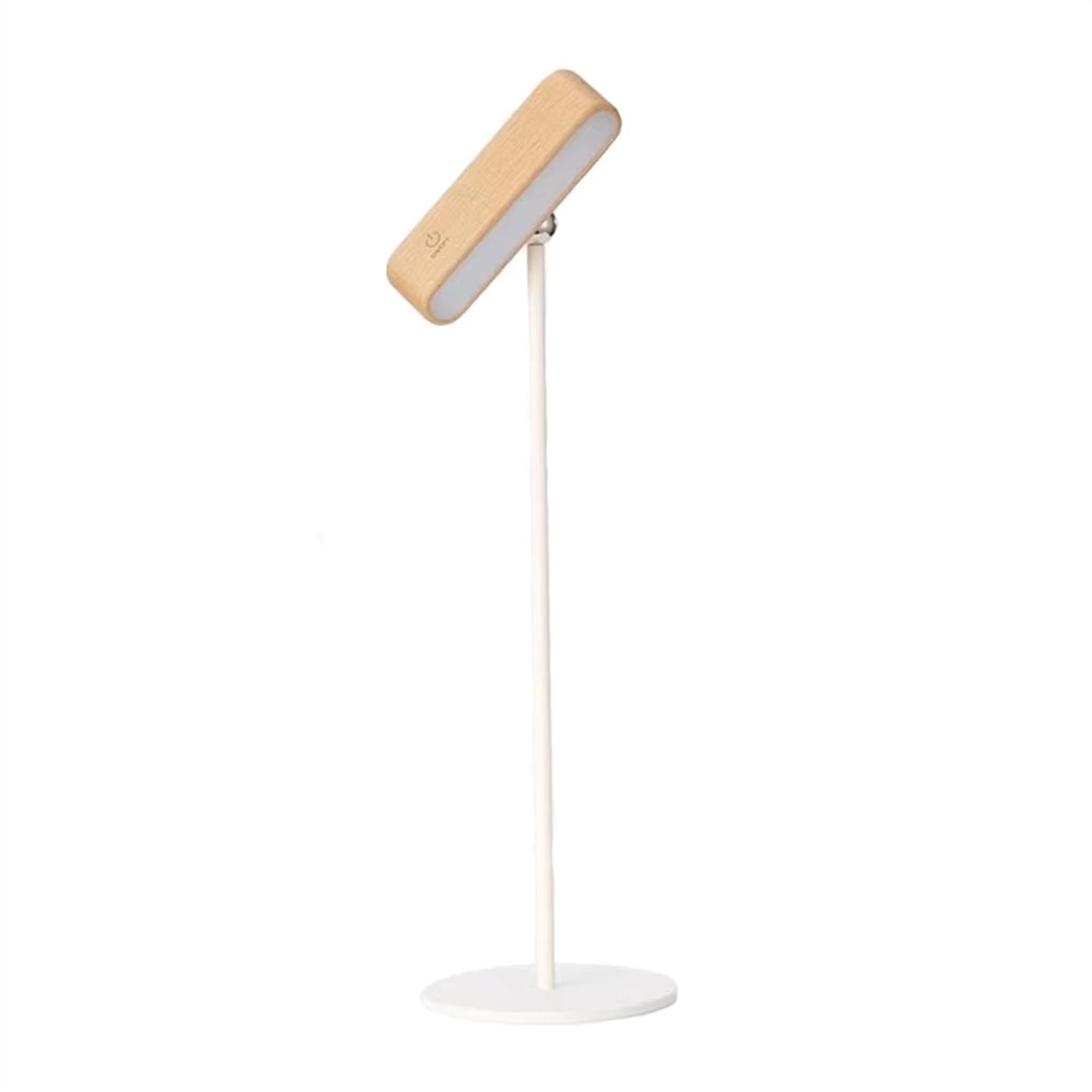 Lampade da lavoro Lampada da scrivania in legno, lampada da scrivania moderna dimmerabile, luci da scrivania a LED con controllo touch, con lampada da parete ruotabile a 360° USB magnetica ricaricabil