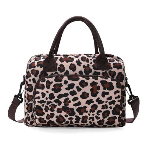 AOTM Sac isotherme Repas Femmes, 12L Grande Lunch Box Isotherme, Sac Réutilisable Imperméable avec Bandeoulière pour Filles et Adultes, Lunch Bag Pratique pour Étudian/Bureau/Pique-nique