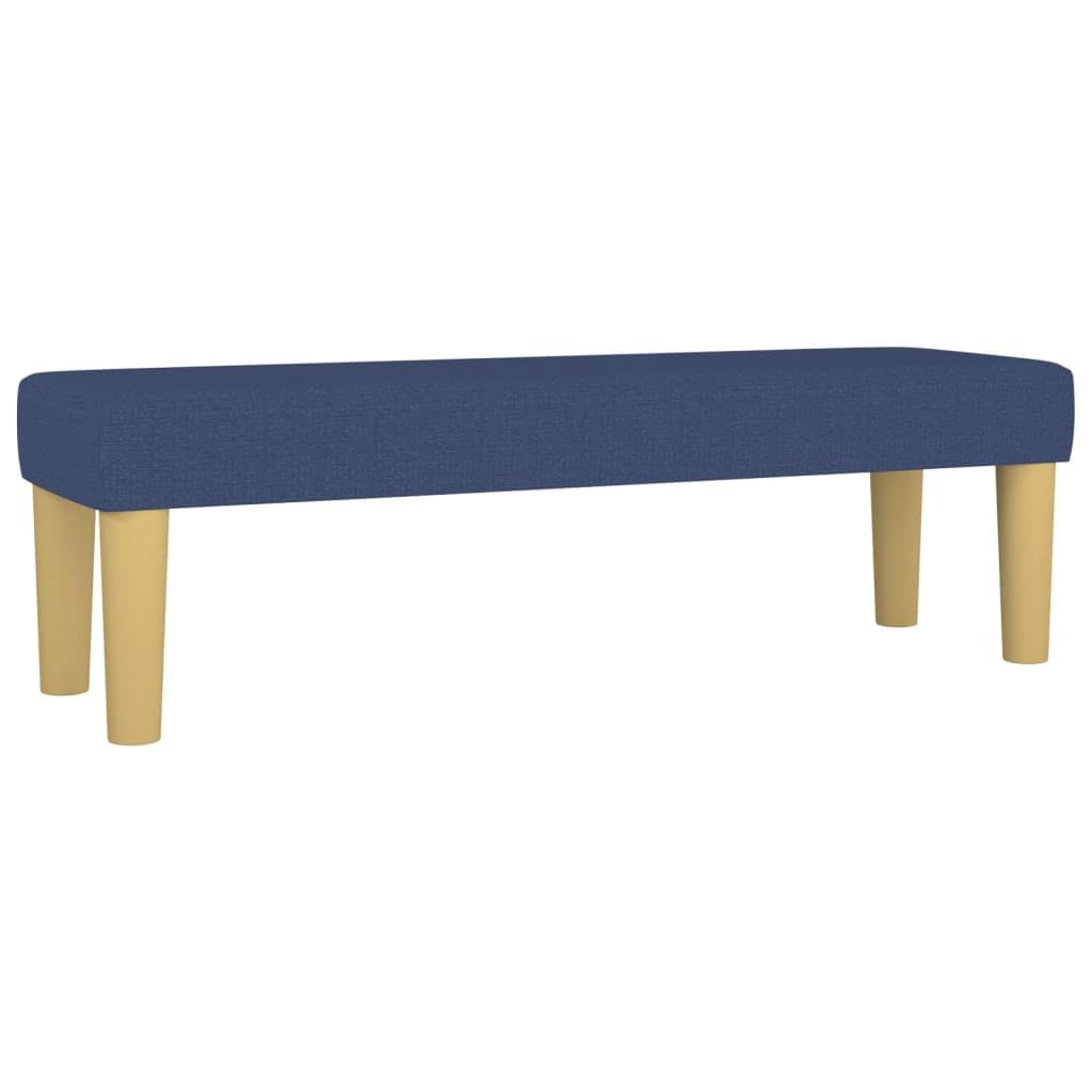 Cama con somier de 180 x 200 cm, tejido azul, colchón de muelles ensacados, juego completo, cabecero de altura ajustable para dormitorio, habitación de invitados, accesorios para el hogar