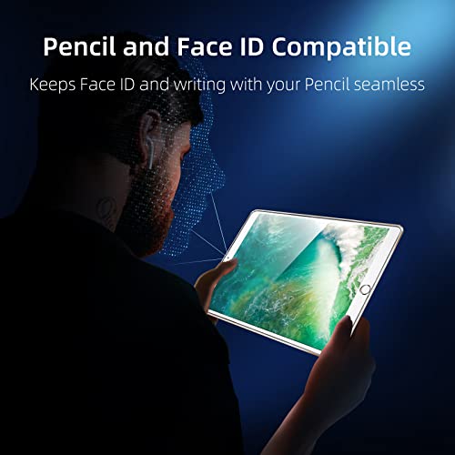 NEW'C 2 Pack Designed for iPad Air 3 (10.5 Inch 2019 Model) and iPad Pro 10.5 2017, Screen Protector Film, 9H Hardness Glass - Image 4