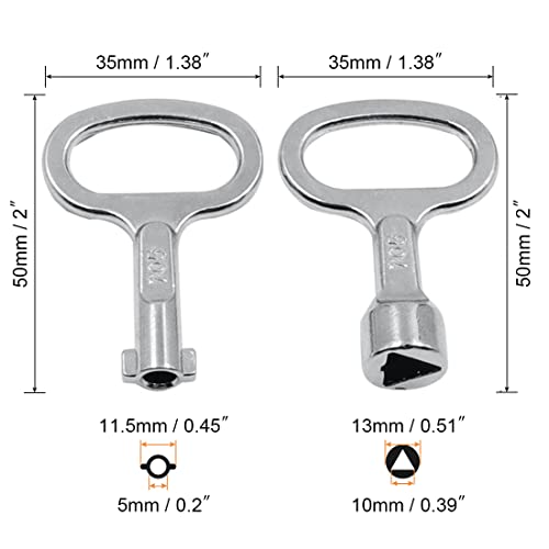 Androxeda 2 Pezzi Chiavi Triangolare Chiavi