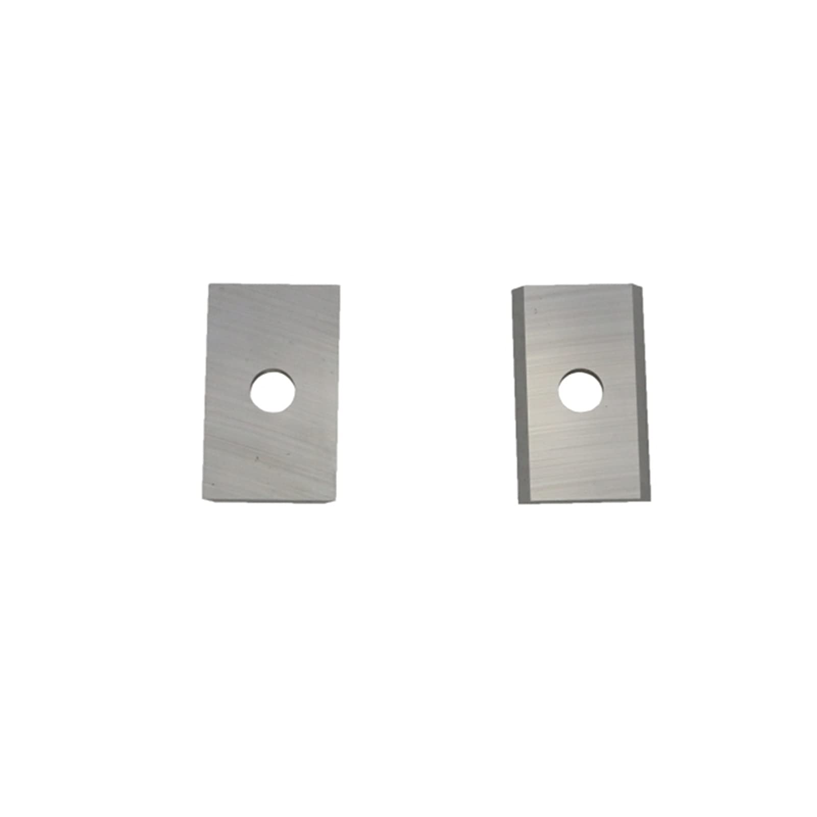 Tipo de swing tipo multifunción 10 Herramientas de cuchilla de carburo sólido rectangulares de 20 mm (20 mmx12mmx1.5mm) con 2 orificios y 4 cuchillas para herramientas de torneado en madera áspera