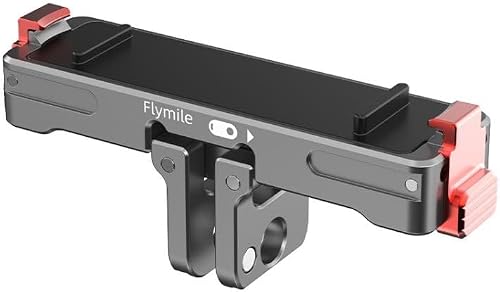 For Insta360 GO 3 / 3S Flymile Magnetic Metal Quick Release Base Sports Camera Adapter Bracket(Tarnish)